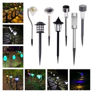 2pcs Solar Light Outdoor Solar Power Lantern Backyard Garden Decoration Lighting for Pathway Backyard Floor Lawn Lamp Waterpoof