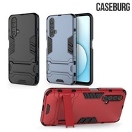 Realme X50 5G CASEBURG Hybrid S 座枱支架 雙物料四邊全包防撞 手機殼 手機套 4169A