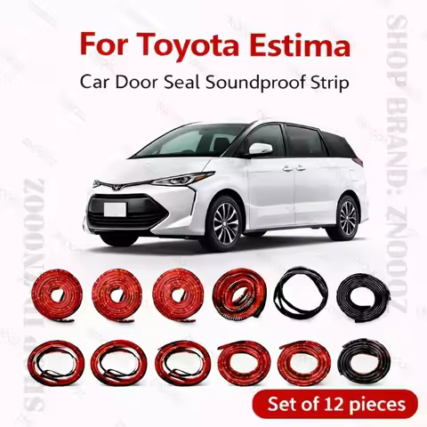 For Toyota Estima Car Door Seal Strip Rubber Double Layer Soundproof Dustproof Waterproof Door Weath