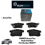 SUNRICH Honda Accord Tao  Brake Pad Rear SR0677