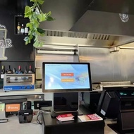 All-in-one cash register for supermarkets and restaurants, touch screen payment machine for milk tea