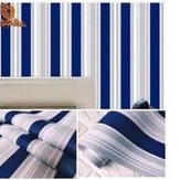 Navy Striped Wall Wallpaper 8m to 9m x 45cm