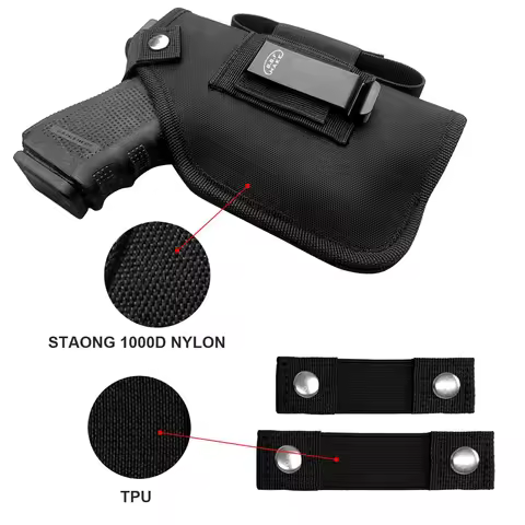 Gun Holster with Laser for 9mm Glock 19, Taurus G3C, Sig Sauer, S&W M&P Shield 9mm, Ruger, Springfie