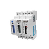 TOMZN 5(45)A 45A 220V 230V 50HZ 60HZ LCD display Single phase Din rail KWH Watt hour din-rail blue b