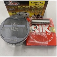 IKK RACING RA SX2 FORGED HARDERN PISTON { 3.5MM DOME } X-DRIVE  Y15 / LC135 / FZ150