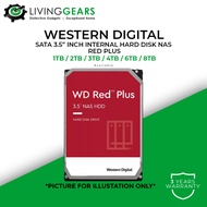 WD Western Digital - Red Plus NAS Network Storage Drive 3.5" Hard Disk (1TB/2TB/3TB/4TB/6TB/8TB) WD6