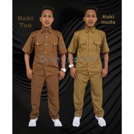KEMEJA CIVIL SERVANT UNIFORMS, MEN'S LOCAL GOVERNMENT UNIFORMS, KHAKI KEKI CIVIL SERVANT TROUSERS/ C