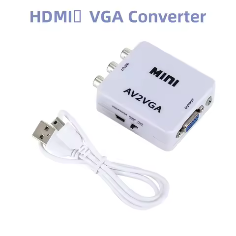 VGA HDMI-Compatible to Adapter HDMI-Compatible to VGA Converter with Audio HDMI2VGA 1080P VGA to HDM