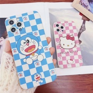 Doraemon &amp; Hellokitty Love Frame Soft Case Vivo Y53S Y17 Y15 Y12 Y20