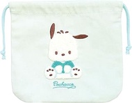 Tees Factory Sanrio Characters SR-5530386PC Sagara Embroidery Drawstring Pouch Pochacco H 6.9 x W 7.
