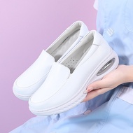 Kasut Jururawat Ringan Misi Hitam Putih Woman Cut-outs Wedge Sneakers Nurse Shoes Swing Work Single 