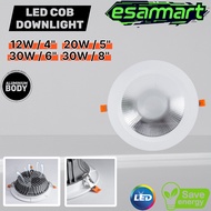 Led Cob Downlight Aluminium12W/20W//30W LED Recessed Round Panel Light Downlight Ceiling Light