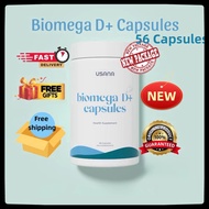 (1bottle) USANA biomega D+ eapsules Fish Oil 鱼油 56's Exp:06/2026