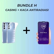 LAYAR [ CASE BENING + ANTI-SCRATCH BLUE CORE OPPO A16K A17/ A31/ A3S/ A54/ A57/ A77S/ A58/ A78/ A5S/