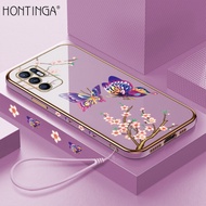 NEW Hontinga Casing Ponsel Untuk OPPO Reno 6 Reno6 4G, Casing Karet Pe