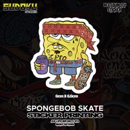 Spongebob SKATEBOARD PRINTING STICKER|Cartoon STICKER|Reseller STICKER|Helmet STICKER
