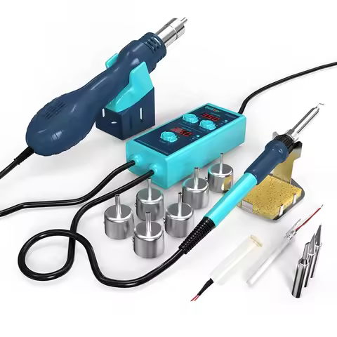 Bakon BK858E 2 in 1 Hot Air Station EU/US/BR Can Work Separately Portable Mini Desoldering Station S