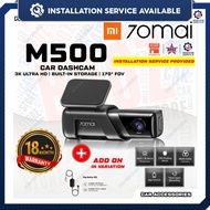 [Installation Provided] 📷 Original 70mai M500 Dashcam Car Recorder Voice and App Control 1944P Night