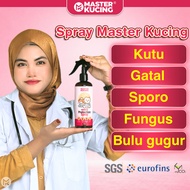 Master Kucing® | Protection spray 300ml Kutu Bulu Gugur Sporo Luka Selsema Gatal Fungus Ubat Cacing 