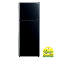 [bulky] HITACHI R-VGX480PMS9-GBK 407L 2 DOOR FRIDGE COLOUR: GLASS BLACK ENERGY LABEL: 3 TICKS DIMENSION: W680xH1770xD720MM 1 YEAR WARRANTY BY HITACHI