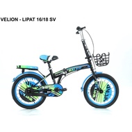 16"salvo Children's Folding Bike With Front Basket