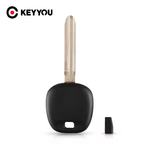 KEYYOU Transponder Chip Blank Ignition Key Case Shell For Toyota Avalon Camry Corolla Matrix Tacoma 