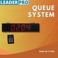 Wireless Queue Calling System 4-Digital Display QMS Queue System English & Ding Dong Version LED Num