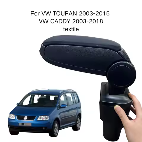 Armrest For VW TOURAN 2003-2015 /VW CADDY 2003-2018 Textile Custom Fit Center Console Storage Box Ve