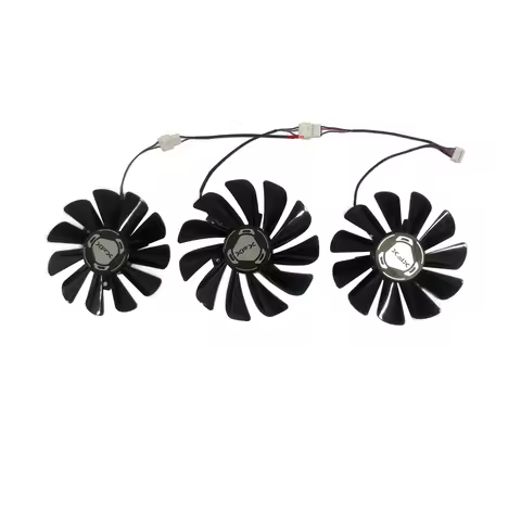 3Pcs/Set,FDC10U12S9-C,Graphics Card Fan,GPU VGA Cooler,For XFX RX 5700 XT RX5700XT,Replace CF1010U12