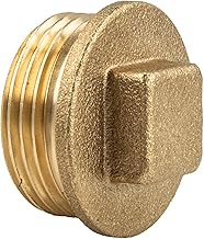 tecuro Plug with square, male thread G 1/2 inch, blank brass CW617N