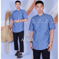 KOKO LENGAN PENDEK PREMIUM I AFAZI ORIGINAL KEMKO LINEN FASHION PRIA