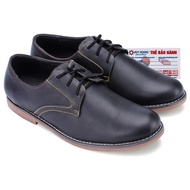 Men's black fashion cowhide shoes HF7160