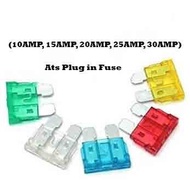 ATS Plug-In Fuse 10AMP 15AMP 20AMP 25AMP 30AMP