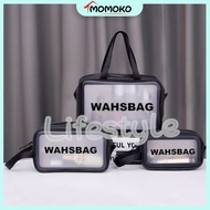 Momoko Concept Store Nylon Cosmetic Bag 🖌️ Zipper Makeup Bag 💄  Storage Travel Bag ✈️ Beg Solek 💅 RE