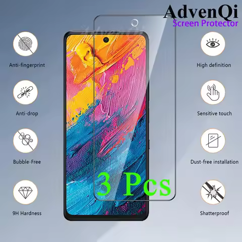 3pcs For TCL 60 XE Nxtpaper 6.78 inch Screen Protector Tempered Glass Crystal HD Mica 9H Protective 