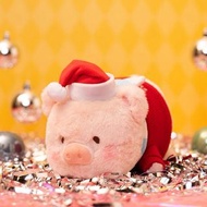 Lulu豬 聖誕節 聖誕帽 公仔 罐頭豬 交換禮物 聖誕禮物 Lulu豬聖誕公仔20cm
