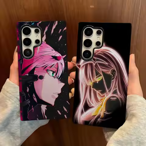 Zero Two Phone Case For Samsung S25 Film Shell Luxury GalaxyS24Ultra 23plus S22 21 A56 36 26 16 Doub