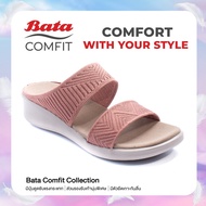Bata Comfit บาจา คอมฟิต รองเท้าแตะผู้หญิง รองเท้าเพื่อสุขภาพ รองเท้าแตะแฟชั่น เสริมสุขภาพ สูง 1 นิ้ว สำหรับผู้หญิง รุ่น Zeta สีชมพู 6695969