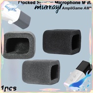MURRAY 1pcs Microphone Muff, Flocked Sponge Foam Noise Reduction Mic Windscreen Cover, Replacement W