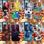 For Motorola Moto G85 5G New design 2024 Cartoon Painted Phone Casing MotoG85 G 85 Black Soft Silico