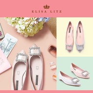 ELISA LITZ JANIEE FLATS - GOLD AND SILVER