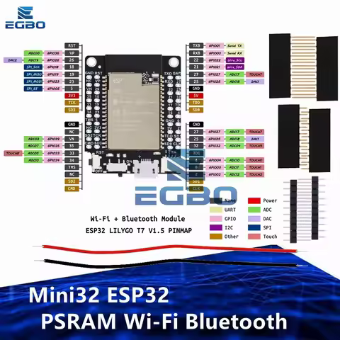 Mini32 ESP32-WROV-ER PSRAM Wi-Fi Bluetooth Module Development Board for Arduino IPv4 IPv6 SSL TCP/UD