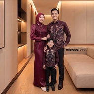 KEMEJA Azkana Batik - Family Sarimbit Gamis Dress Silk Brocade Sequin Modern Batik Shirt for Father 