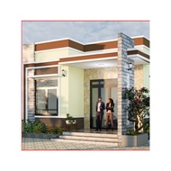 Dk120 7mx15m 4th Level House Design Drawing with Roof Printed on A3 Paper, Full 3D Color, Architectu