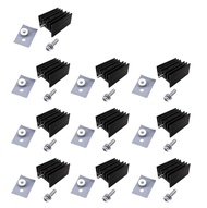 Easycargo 10 packs TO-220 Heatsink + Insulator Mounting Screws Kits for LM317 LM317t L7805 L7812 L78
