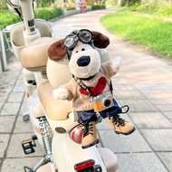 【Ready Stock】 Cute Palm Dog Doll Car Trunk Doll Motorcycle Electric Vehicle Head Tail Decoration Dec