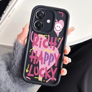 Case For OPPO A3 4G A3 Pro 5G A3X 4G A3X 5G A40 A60 5G Three-Color Smile Phone Silicone Shockproof