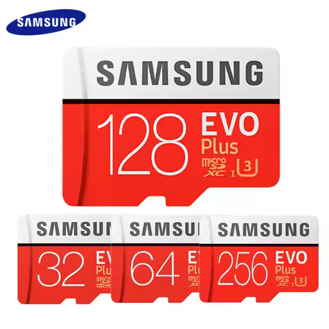SAMSUNG EVO PLUS Micro SD Card U1 Memory Card 32GB 64GB U3 MicroSDXC 128GB 256GB Max 100Mb/s Flash T