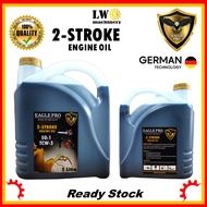 Eagle Pro Outboard 2T OIL TCW-3 5000ml 5 liter (mesin rumput, chainsaw) Minyak 2T biru
