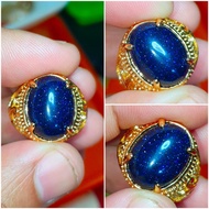 Cincin Batu Akik Pasir Intan Biru